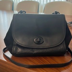 Black coach shoulder bag